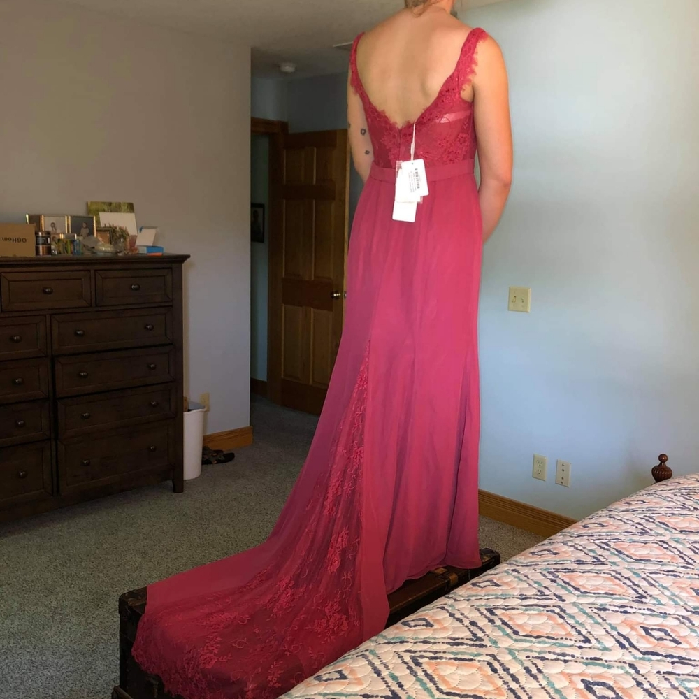 Bridesmaid/ prom dress cinnamon rose